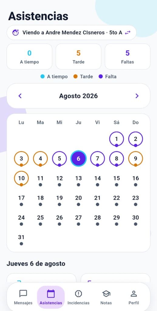 Asistencias