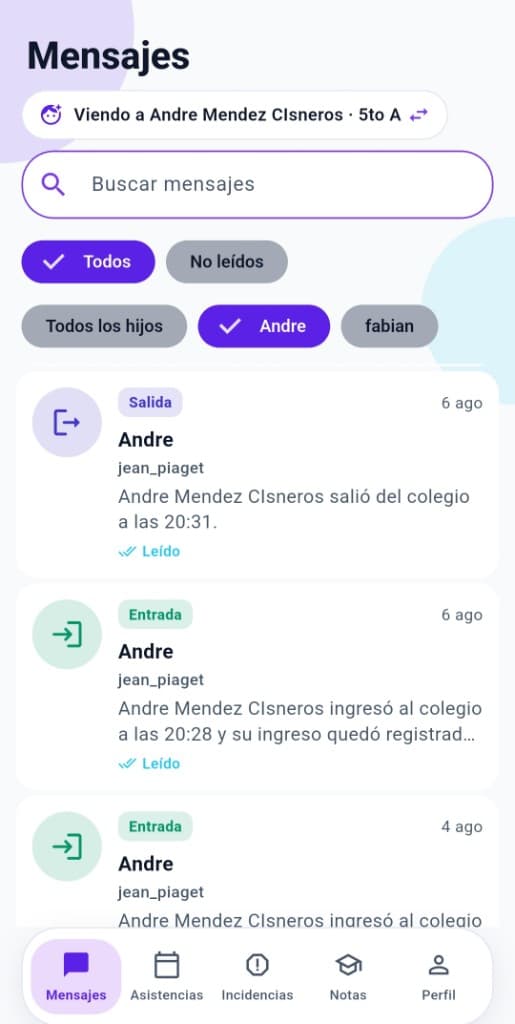 Mensajes